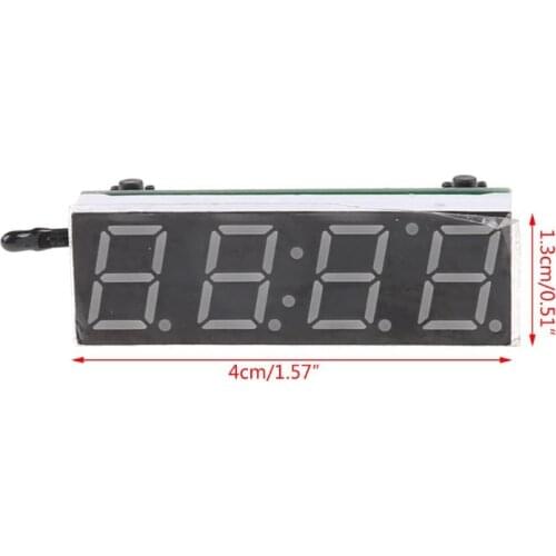 Digital Car LED Electronic Clock Time Temperature Voltage 3 in 1 Meter 12V 5-20V 77UD