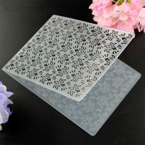 YLEF023 Flower Plastic Embossing Folder For Scrapbook Stencils DIY Album Cards Making Decoration Template Mold 10.5*14.5cm