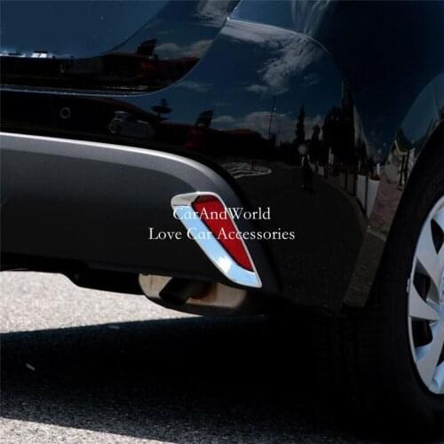 For Toyota Yaris 2020 2021 Rear Fog Light Cover Tail Foglight Lamp Protector Cover ABS Chrome Car Moulding Accessories