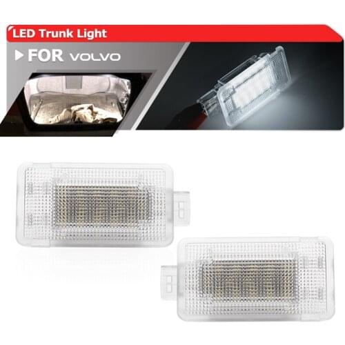 For Volvo V50 V70 S80 S60 S60L S80L S40 XC70 XC90 C30 C70 2x Led Trunk Boot Lights Module Luggage Compartment Lamps
