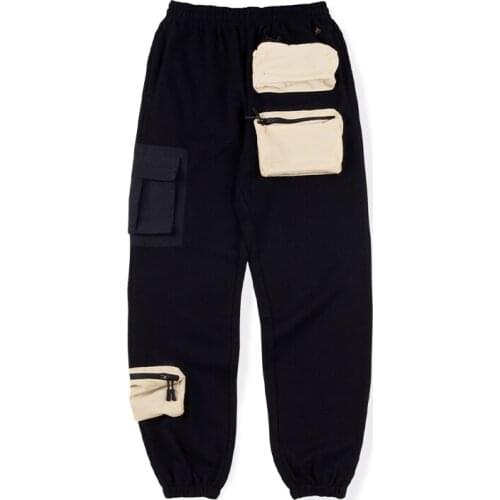 Streetwear Cactus Jack Embroidery Joggers Pockets Sweatpants Men Women Oversize Harem Pants Baggy Casual Travis Scott Trousesrs