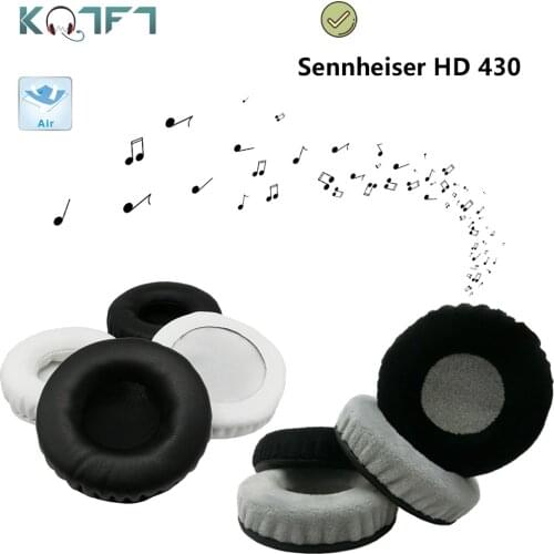 KQTFT flannel 1 Pair of Replacement Ear Pads for Sennheiser HD 430 Headset EarPads Earmuff Cover Cushion Cups