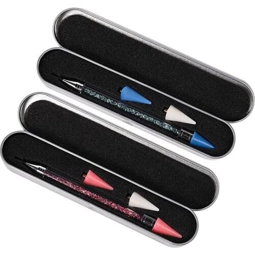 2 Pcs Diamond Painting Tool With Crayon Head, Painting Self-Stick Drill Pens With Double Heads, No Need To Wax