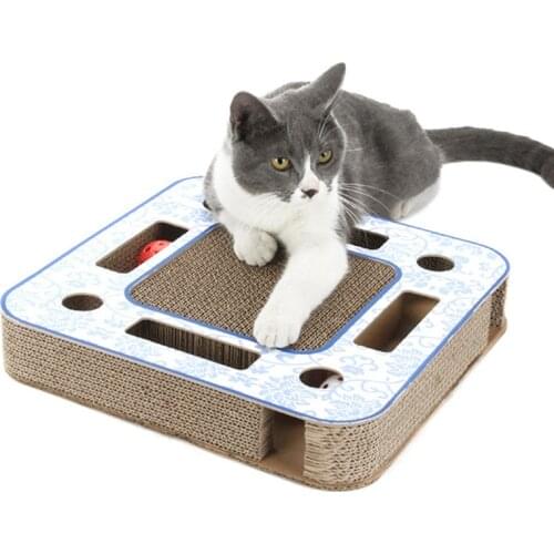 Pet Cat Scratch Board Durable Pet Scratcher Pad Bed Mat With Catnip Kitten Cats Sisal Hemp Grinding Nail Board Claw Care Toy