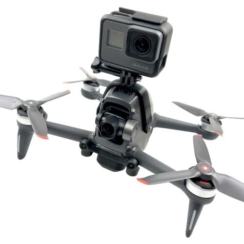 For gopro / osmo action/Insta360 camera bracket FPV extend Shooting mount top holder for dji FPV Quadcopter drone accessories