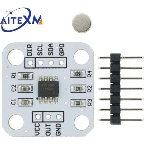 1PCS AS5600 Magnetic Encoder Magnetic Induction Angle Measurement Sensor Module 12bit High Precision