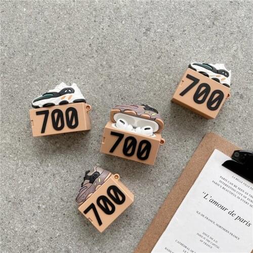 3D Fashion 700 Sneakers Cool Protection Soft Silicone Headset Cases For Apple Airpods Pro Gen 1 2 Earphone Cover Headphone Funda