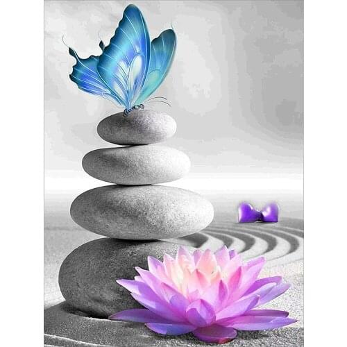 Region Zen DIY 11CT Embroidery Cross Stitch Kits Craft Needlework Set Cotton Thread Printed Canvas Home Decoration Room