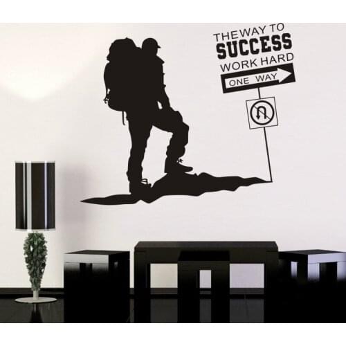 Climbing Sticker Climbers Decal Extreme Sports Posters Vinyl Wall Decals Parede Decor Mural Choose Climbing Sticker