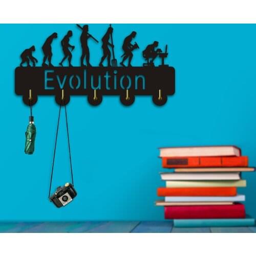 The Evolution of Man Geek Wall Hook Coat Rack Hook Geek Evolution Wall Coat Hook Key Umbrella Hanging Hooks