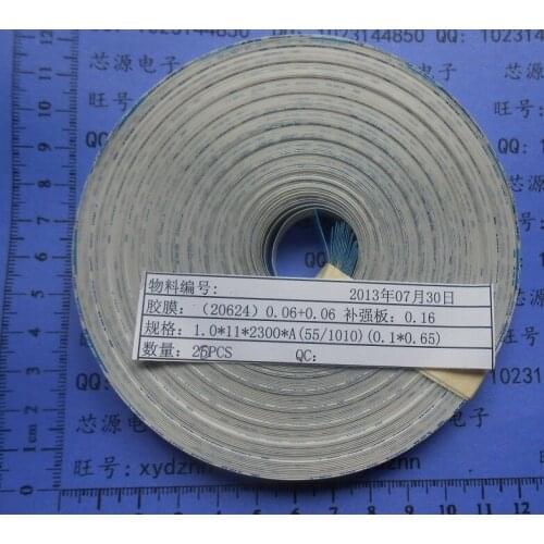 WZSM Free Shipping NEW FFC FPC Flexible Flat Cable Printer Data ribbon cable 11pin Forward 2300MM Length 1.0MM Pitch