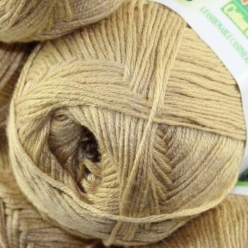 Lot of 1 BallsX50g Color optional Super Soft Natural Bamboo Cotton Knitting Yarn Khaki 322-926