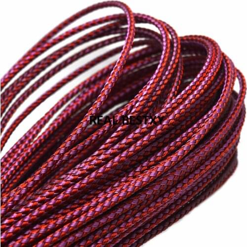 5m/lot approx 3mm braided stainless steel cords for bracelets making stainless steel wire strands for necklace making steel cord