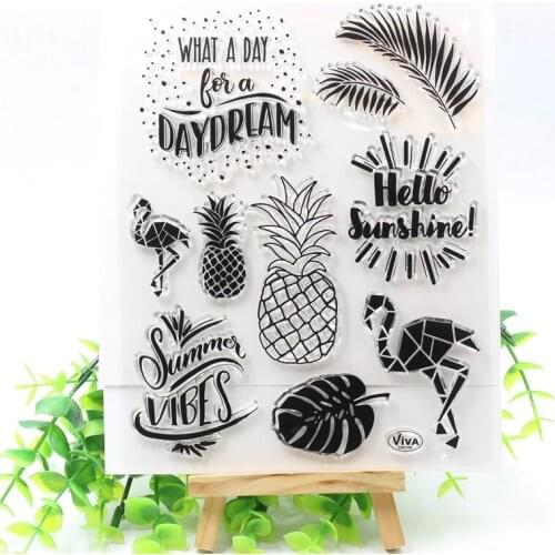 KSCRAFT Hello Sunshine Transparent Clear Silicone Stamps for DIY Scrapbooking/Card Making/Kids Crafts Fun Decoration Supplies