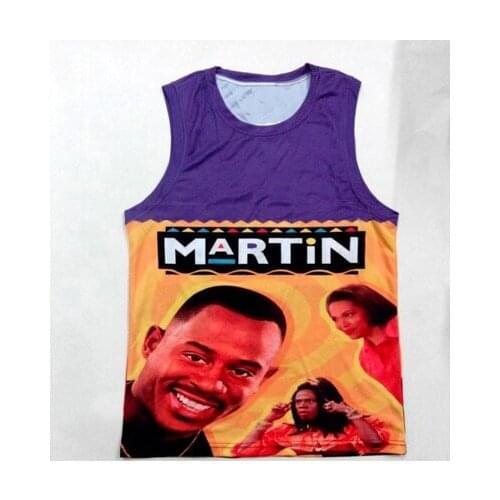 REAL American US SIZE 2 Styles Martin 3D Sublimation Print Tank top plus size 4xl 5XL 6xl