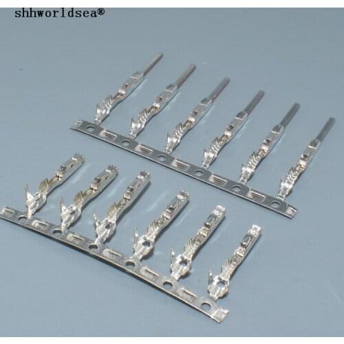 Shhworldsea 0.6mm for VV Audi radar terminal male and female pins the door panel terminal anti-glare radar plug guide interface