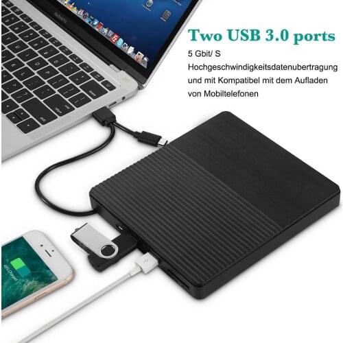 Ultra-thin Usb3.0 External Mobile Optical Drive Notebook DVD -RW DVD/CD Laptop Type-C