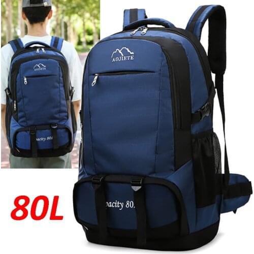 80L Waterproof Outdoor Travel Backpack Camping Trekking Bag Men Women Climbing Hiking Rucksack Fishing Cycling Backpack X188C