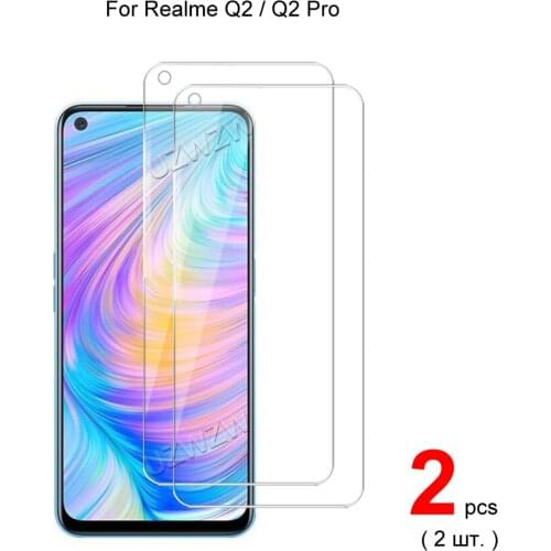 For Realme Q2 Pro / Q2 Explosion Proof 2.5D 0.26mm Tempered Glass Screen Protectors Protective Guard Film HD Clear