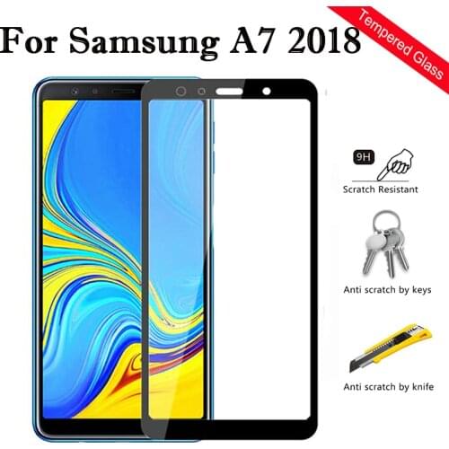 Protective Glass For Samsung A7 2018 A750 A730 Screen Protector Tempered Glass On The Galaxy A 7 7a A72018 750 730 SM-A750 Film