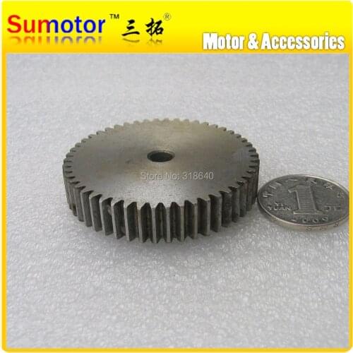 Spur Gear 1M 50T 50 Teeth Mod 1 Width 10mm Bore not large than 8.3mm Right teeth 45# steel CNC robot gear rack transmission