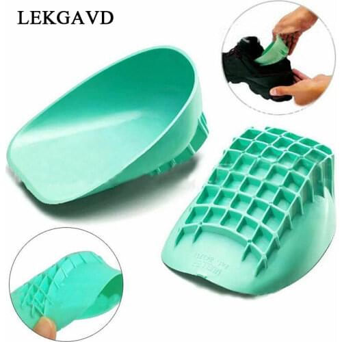1 Pair Silicone Heel Cup Pad Support Spur Insole Foot Orthotic Plantar fasciitis treatment Cushion S / L for care