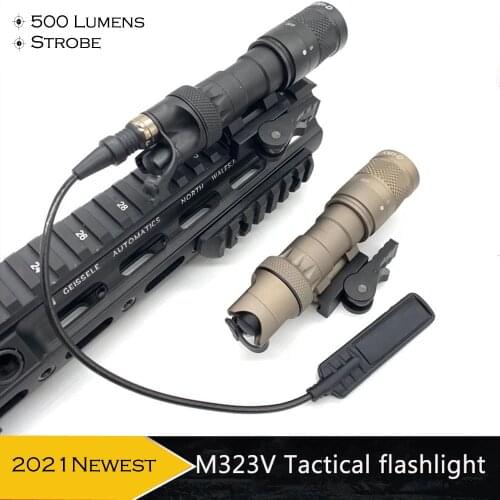 2021 Newest Tactical Light M323V Scout Light 500 Lumens Super Bright Constant & Momentary with Quick Release Base Hunting