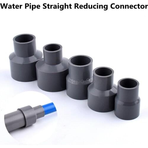 5-20pcs PVC Pipe Straight Reducing Connector Garden Irrigation Fittings Watering Aquarium Joint Fish Tank Plastic Joint