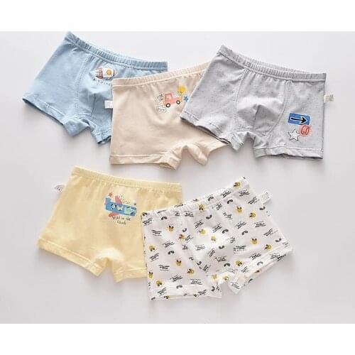 5Pcs/lot Girls Cotton Boxer Briefs Girl Panties Girls Boxer Shorts Childrens Panties Kids Underwear For 2-14 Years GU241