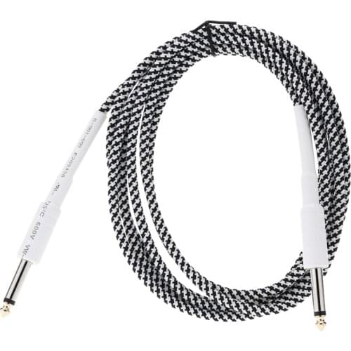 6.6ft / 2m 6.35mm Mono Male to 6.35mm Mono Male Cable Wire Cord for Guitar Bass Instrument for Guitar Accessories Guitar Parts