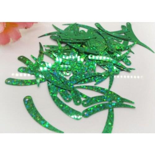 A7 Sewing supplies 5mm * 33mm elephant tooth laser beads sequins clothing manual DIY wedding dress wedding hairdress
