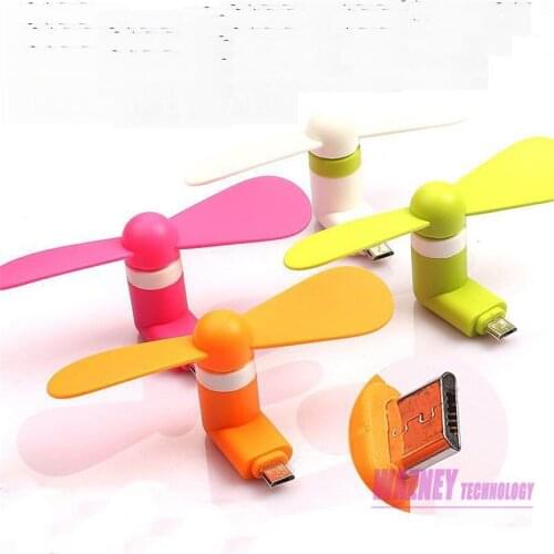 Android usb 2 in 1 Micro USB Mini Air Cooling Fans Cooler For Android Mobile Phones 200pcs/lot