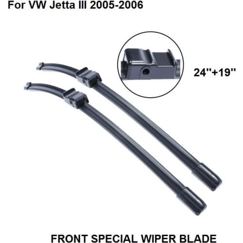 Car Accessories Windscreen Wiper Blades For VW Jetta III 2005-2006 24''+19'' Set Windshield Rubber