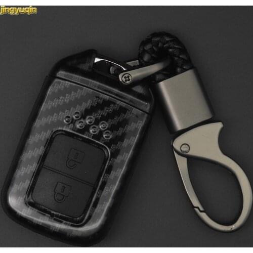 Jingyuqin Remote Car Key Carbon Fiber Case For Honda Civic Accord Pilot CRV 2015 2016 2017 2018 2/3 Button Smart Fob ABS Cover