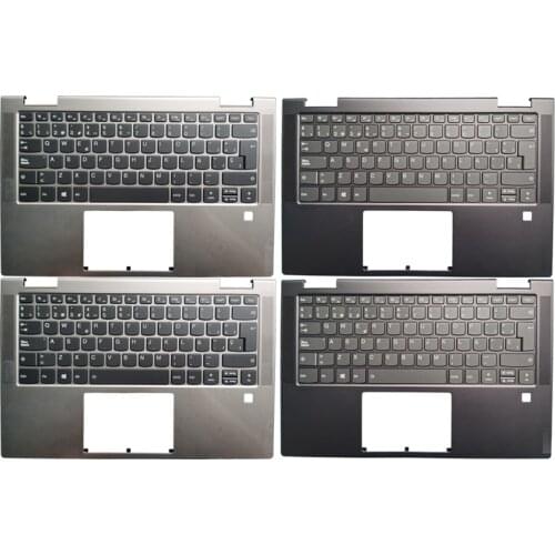 NEW Spanish laptop keyboard for Lenovo Yoga C740-14 C740-14IML SP with Palmrest Upper Case No touchpad