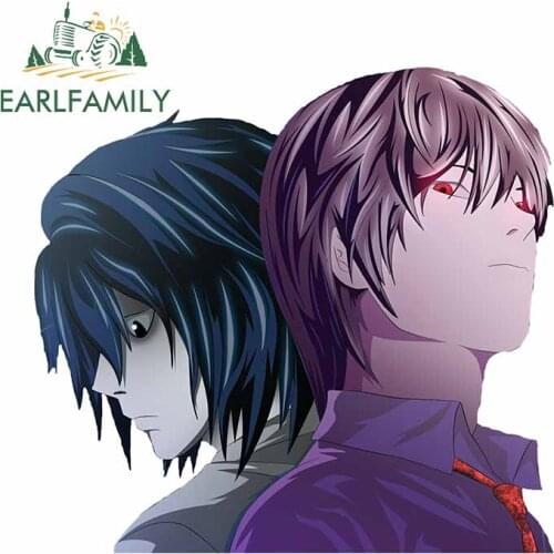 EARLFAMILY 13cm x 12cm for Death Note Llawliet Yagami Personality Creative VAN Car Stickers DIY Graffiti Decal Waterproof for RV