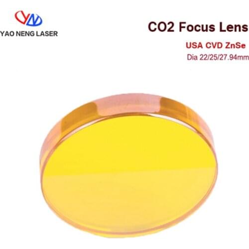 20mm*100mm ZnSe zinc selenide focusing lens co2 laser focusing lens laser cutting machine