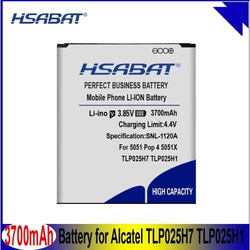 HSABAT 3700mAh TLP025H7 TLP025H1 Battery For Alcatel OneTouch POP 4 OT-5051X OT-5051D 5051X 5051M 5051D 5051J