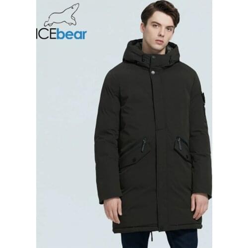 ICEbear 2020 winter mens clothing casual hooded jacket new fashion cotton coat brand male brand apparel MWD20718I