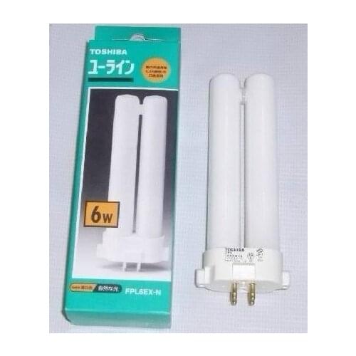 TOSHIBA FPL6EX-N 6W CFL compact fluorescent bulb,FPL 6EX-N daylight 4 pins lamp tube,FPL6EXN,Free shipping