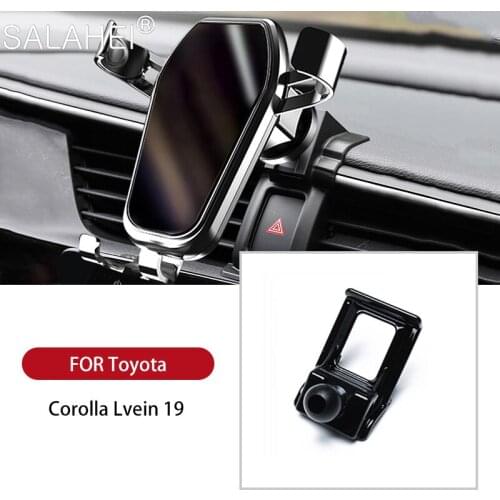 Colorful Car Air Vent Mount Adjustable Phone Holder GPS Smartphone Stand For Toyota Levin Corolla 2019 Auto Accessories Interior