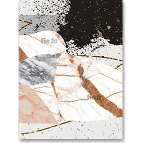 Best Selling Pure 100% Hand-painted Artist Abstract Oil Painting on Canvas Art Abstract with Gold Foil Oil Painting