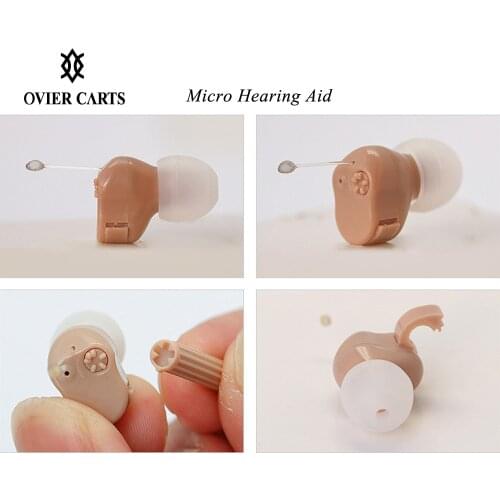 Mini Size Inner Ear Invisible Hearing Aid Adjustable Micro Wireless Hearing Aid Right/Left Ear Best Sound Amplifier Ear Care