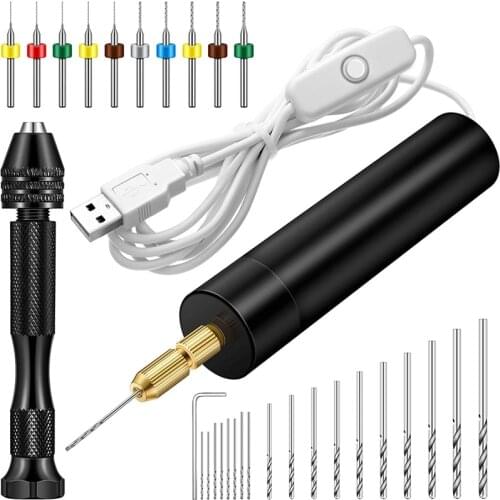 Electric Hand Drill Set for Resin Casting Mold, Electric Hand Drill with Drill Bits, Pin Vise Hand Drill