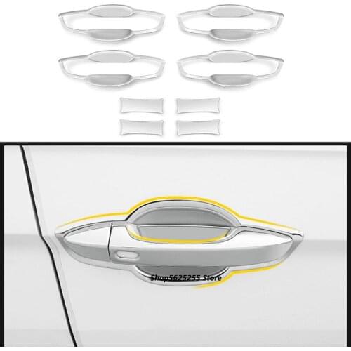 Car Door Handle Bowl Cover Sticker for Volkswagen VW Tiguan MK2 2017 2018 2019 2020 2021 Modification Protection Film