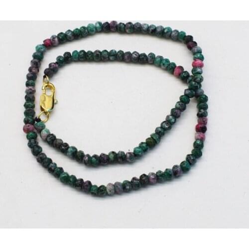 Jade red green roundel faceted necklace 4*2mm 15.5inch chocker FPPJ wholesale beads nature blue rabinbow