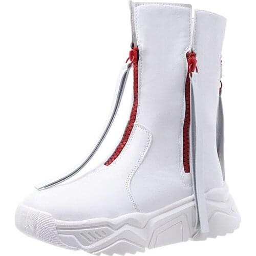 New sports and leisure boots, womens personalized mid-tube boots, warm boots