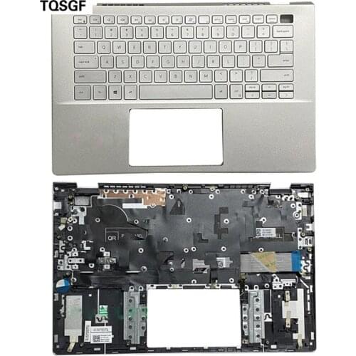 New Original Palmrest for Dell inspiron 5402 Top Cover Upper Case with keyboard 9TNWY 09TNWY Sliver