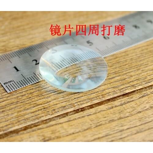 1pcs 40mm Diameter Optical Glass Focal Length Optics Double Convex Lens Focus 100mm for Physical Optics Experiment