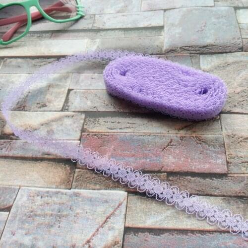 Wholesale 10 yards beautiful 15mm width Purple lace ribbon lace embroidery DIY Decoration For Sewing Accessories